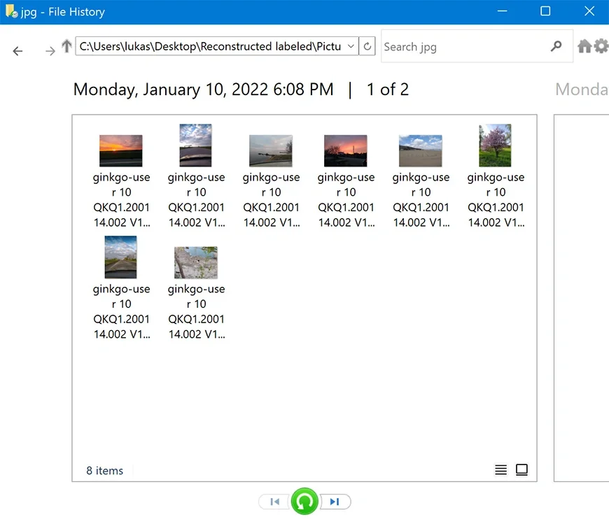 Pulihkan File yang Dihapus dari File History