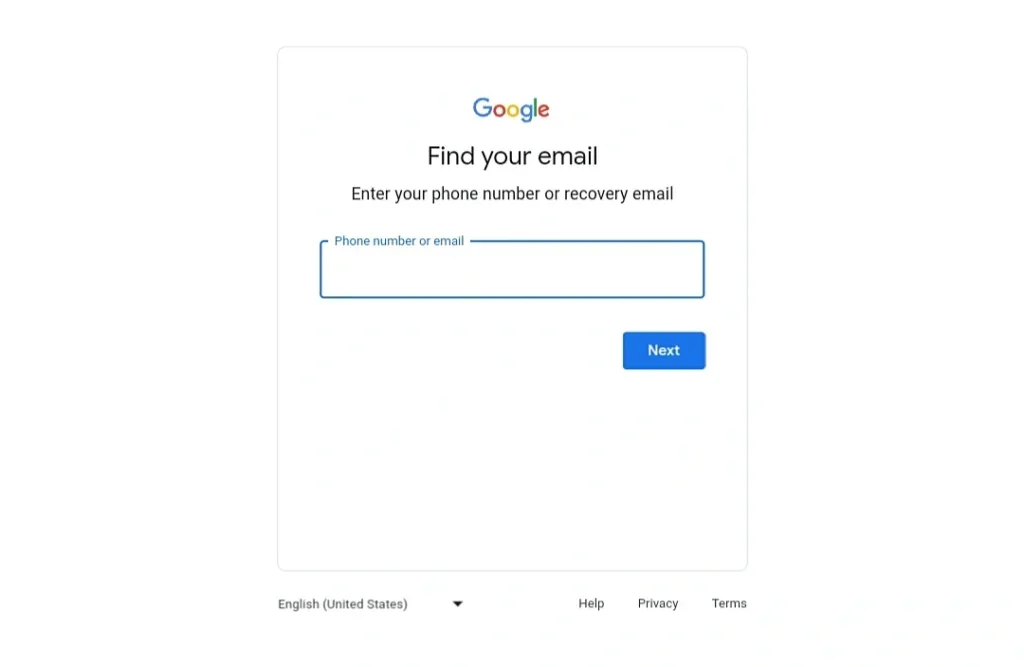 Cara Pemulihan Akun Google dengan Lupa Email