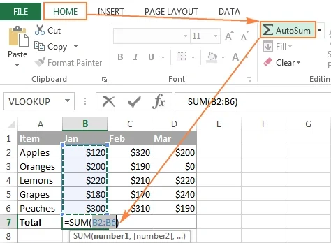 Cara Menjumlahkan di Excel Secara Otomatis 